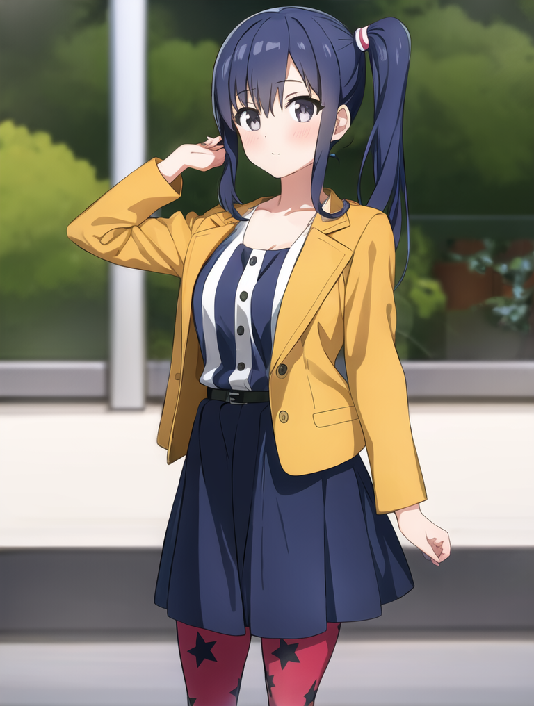 00508-3223592757-1girl, imai midori, side ponytail, purple hair, yellow jacket, vertical stripes, starry pantyhose.png